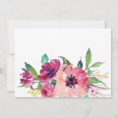 Bridal Dusche Blume Einladung (Rückseite)