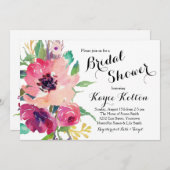 Bridal Dusche Blume Einladung (Vorne/Hinten)