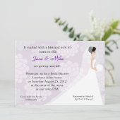 Bridal-Dusche Einladung (Stehend Vorderseite)