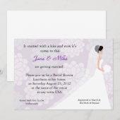 Bridal-Dusche Einladung (Vorne/Hinten)