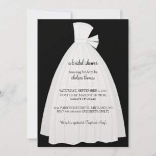 Bridal-Dusche Einladung {Black}
