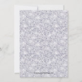 Bridal Dusche Einladung Braut Groom Silver Bling (Rückseite)