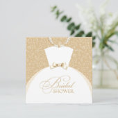 Bridal Dusche Einladung Flachkarte (Stehend Vorderseite)