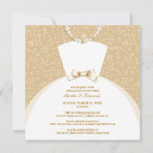 Bridal Dusche Einladung Flachkarte (Rückseite)