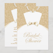 Bridal Dusche Einladung Flachkarte (Vorne/Hinten)