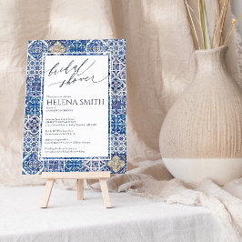 Bridal Dusche Einladung Fliesen Mittelmeer