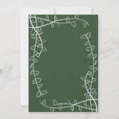 Bridal Dusche Einladung - Gründesign (Rückseite)