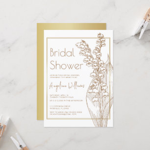 Bridal Dusche Einladung Lilien des Tals