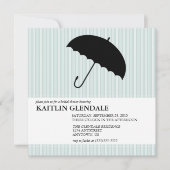 Bridal-Dusche Einladung mit Regenschirm (Vorderseite)