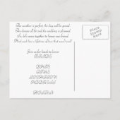 Bridal Dusche Einladung Pink gestreift (Rückseite)