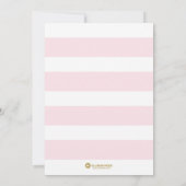 Bridal Dusche Einladung, Polterabend, Gold Einladung (Rückseite)