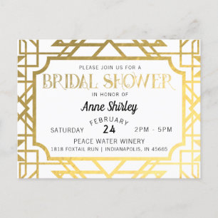 Bridal Dusche Einladung Postkarte Kunst, Dichtung 