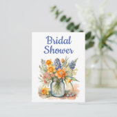 Bridal Dusche Einladung Postkarten (Stehend Vorderseite)
