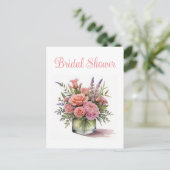 Bridal Dusche Einladung Postkarten (Stehend Vorderseite)