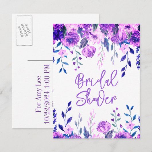 Bridal Dusche Einladung Postkarten (Vorne/Hinten)