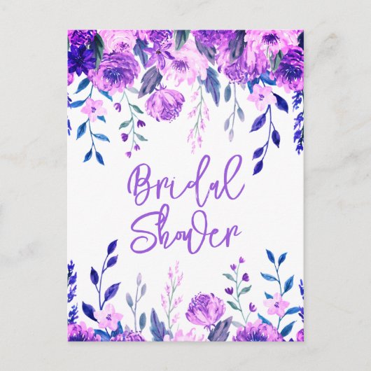 Bridal Dusche Einladung Postkarten (Vorderseite)