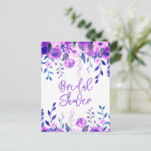 Bridal Dusche Einladung Postkarten (Stehend Vorderseite)