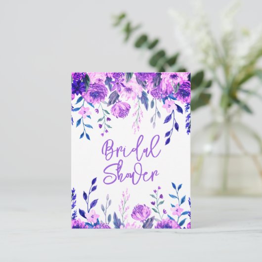 Bridal Dusche Einladung Postkarten (Stehend Vorderseite)