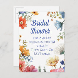 Bridal Dusche Einladung Postkarten