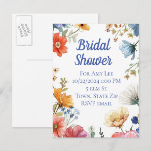 Bridal Dusche Einladung Postkarten