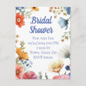 Bridal Dusche Einladung Postkarten (Vorderseite)