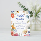 Bridal Dusche Einladung Postkarten (Stehend Vorderseite)