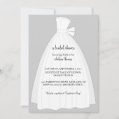 Bridal-Dusche Einladung {Silber} (Vorderseite)