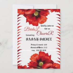 Bridal-Dusche Einladung, Wildblume Bridge Einladung