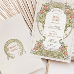 Bridal Dusche Einladungen Art Nouveau Morris<br><div class="desc">Diese atemberaubende Brautdusche im Jugendstil von William Morris besticht durch ihren Stil. Das Design wird durch die eleganten Linien und fließenden Kurven des Art Nouveau, mit einer Touch des Art Deco Glamour inspiriert. Die Einladung enthält komplexe Blumendetails. Der Text ist in einem stilvollen Schriftart gedruckt und eignet sich perfekt für...</div>