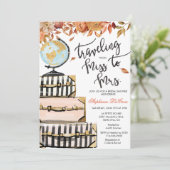 Bridal-Dusche für Reisen - Einladung (Stehend Vorderseite)