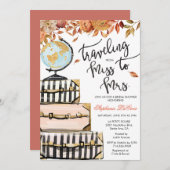 Bridal-Dusche für Reisen - Einladung (Vorne/Hinten)