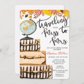 Bridal-Dusche für Reisen - Einladung (Vorne/Hinten)