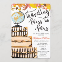 Bridal-Dusche für Reisen - Einladung