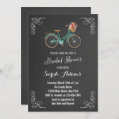Bridal-Dusche mit Bikekabine Einladung (Vorne/Hinten)