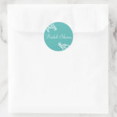 Bridal Duwer Blütenumschlag Sticker Seal (Tasche)