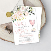 Bridal Duwer Einladung RoseGold Vino vor Vows