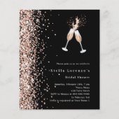 Bridal Duwer Einladung zur Bridal Rose Goldjubelun (Vorderseite)