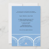 Bridal Embrace Hochzeit Einladung (Rückseite)