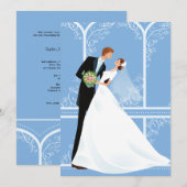 Bridal Embrace Hochzeit Einladung (Vorne/Hinten)