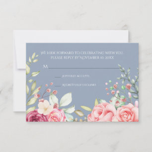 Bridal Embrace Wedding Response Card RSVP Karte