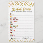 Bridal emoji game with Answers Brautparty game (Vorderseite)