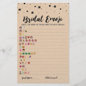 Bridal emoji game with Answers Brautparty game (Vorderseite)