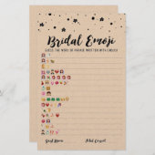 Bridal emoji game with Answers Brautparty game (Vorne/Hinten)