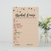 Bridal emoji game with Answers Brautparty game (Stehend Vorderseite)