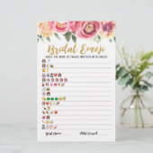 Bridal emoji game with Answers Brautparty game (Stehend Vorderseite)