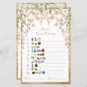 Bridal Emoji Pictionary African American (Vorne/Hinten)