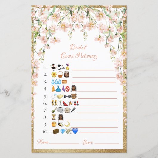 Bridal Emoji Pictionary African American (Vorderseite)