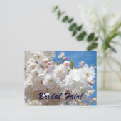 Bridal Fair! Postkarten Brides Fair Blossom Blume (Stehend Vorderseite)