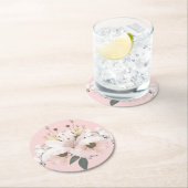 Bridal Floral Runder Pappuntersetzer (Vor Ort)