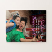 Bridal Flower Girl Vorschlag Foto Puzzle (Horizontal)